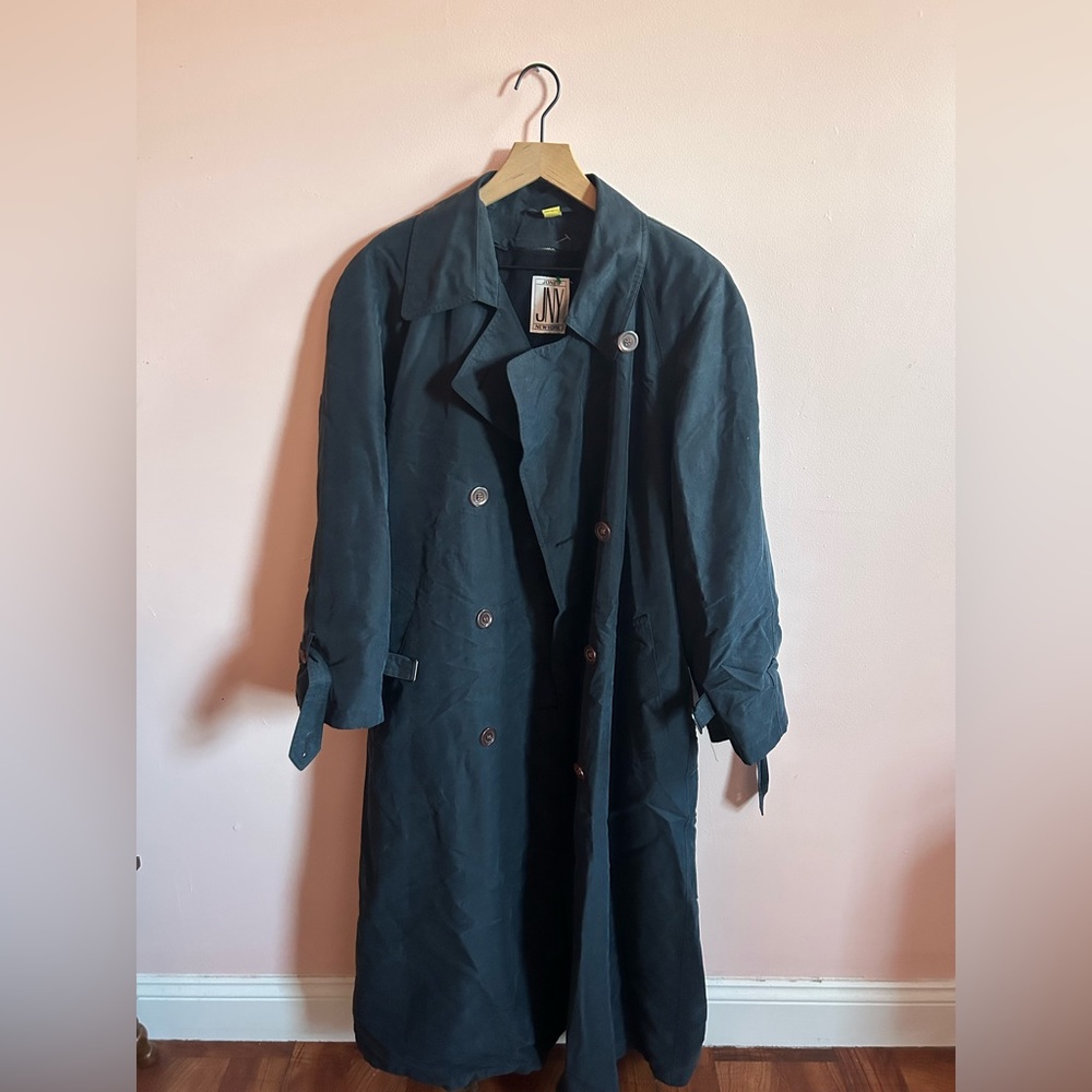 Navy trench coat